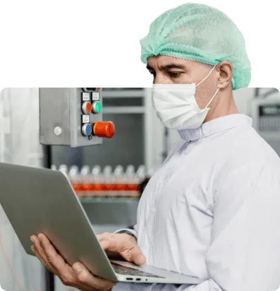food technician operating machinery